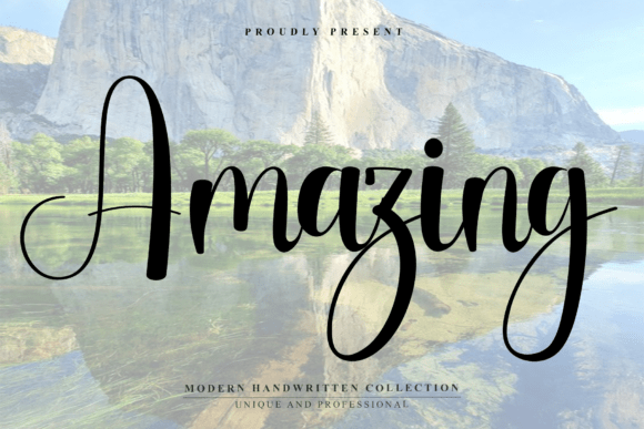 Amazing: The Modern Script Font for Autumn Brands