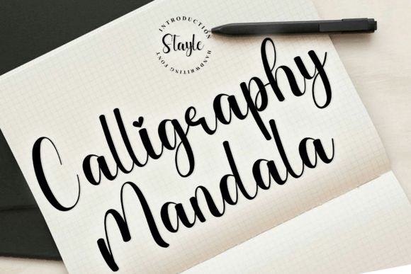 Calligraphy Mandala: Fresh Elegance for Modern Design