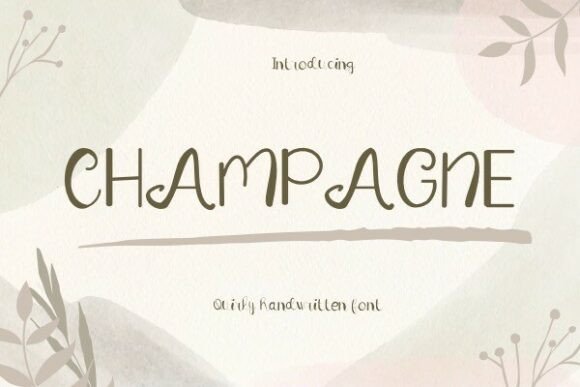 Champagne: The Handwritten Font for Elegant Designs