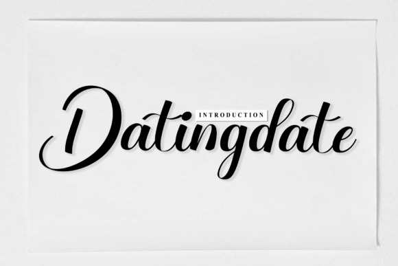 Datingdate: A Handwritten Font for Authentic Branding