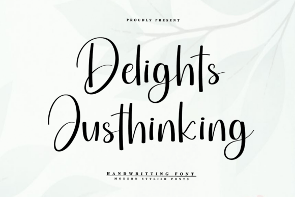 Delights Justhinking: A Creative Font for Modern Branding