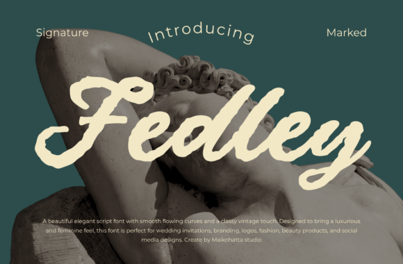 Explore Fedley: A Modern Calligraphy Typeface
