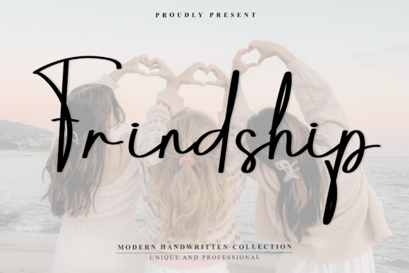 Frindship Font: Modern Minimalism Meets Handwritten Warmth
