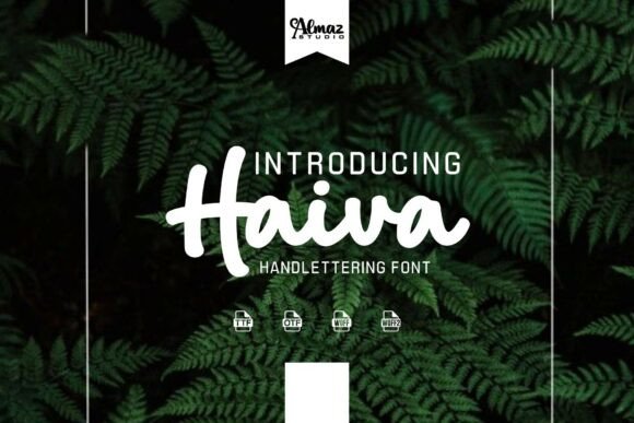 Haiva: A Modern Hand-Lettering Font for Authentic Design