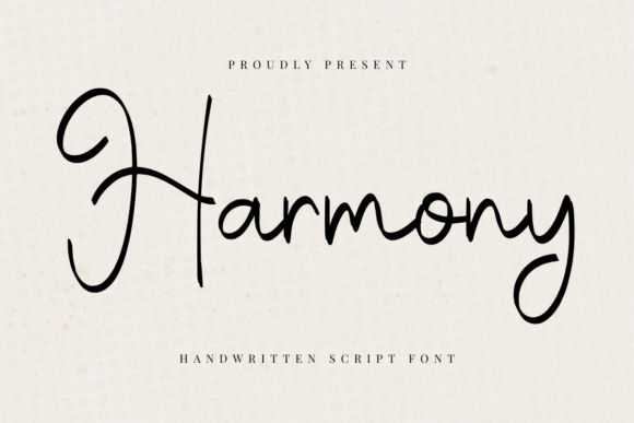 Harmony: A Sweet and Cursive Handwritten Font for Elegant Projects