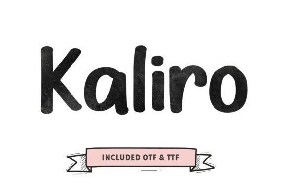 Kaliro: The Handwritten Brush Font with Modern Boldness