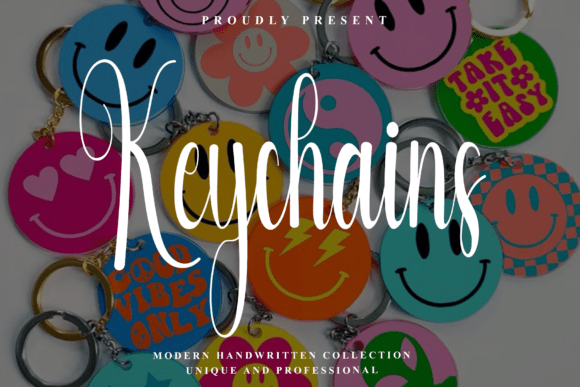 Keychains: A Script Font with Autumnal Rhythm
