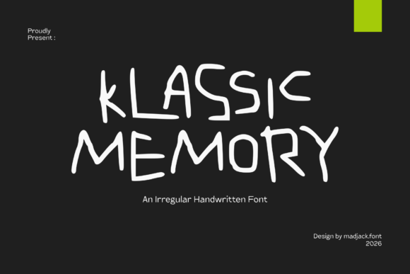 Klassic Memory: A Handwritten Font with Authentic Character