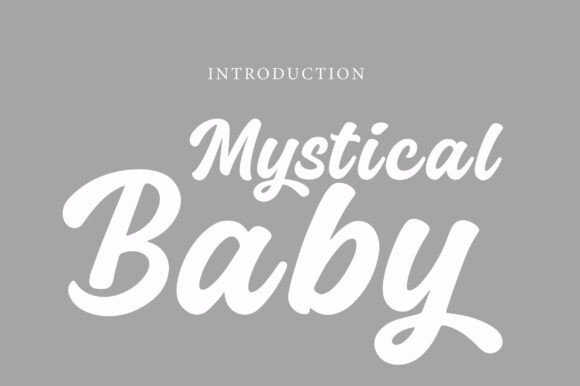Mystical Baby: A Retro Script Font for Heartfelt Designs