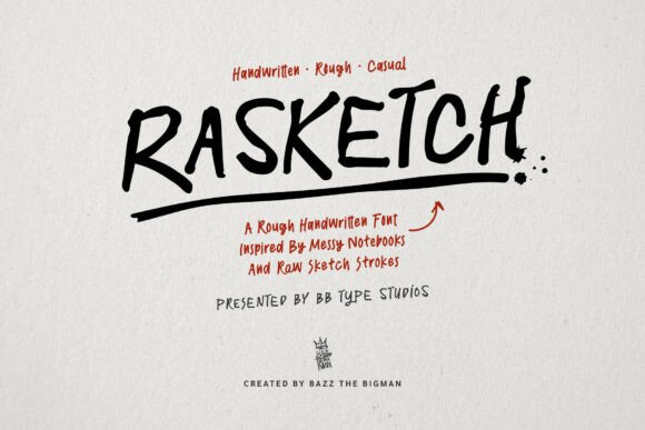 Rasketch: The Handwritten Typeface with Authentic Character