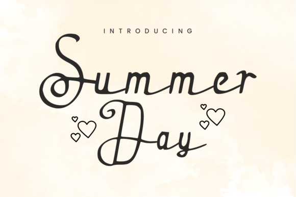 Summer Day: A Bouncy Handwritten Font for Sunny Designs